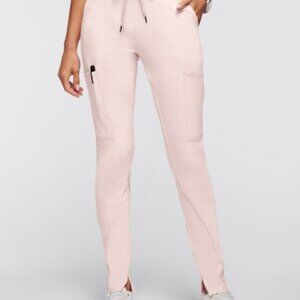 NWT. Women's Cargo Scrub Pant Color: Blushing Pink Size: S Pant Length: Petite